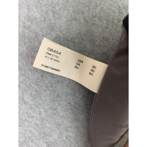 Sweet Nothings Gray Black Womens Size 38D Front Closure Padded Underwire Bra - Picture 4 of 8